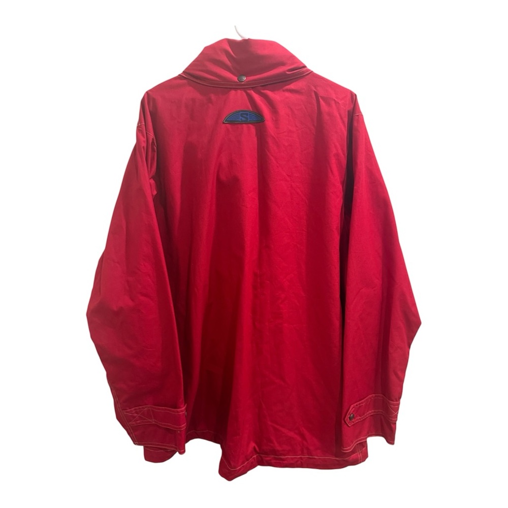 Survivalon Cagney Jacket XXL Red USA Made Cotton Sailing Field Jacket Roll Hood - Picture 7 of 16